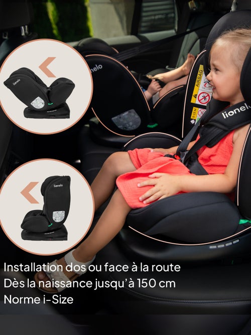 Siège-auto 360° LIONELO Bastiaan i-Size - ISOFIX - Groupe 0+/1/2/3 - 40 à 150 cm - SideProtect - Kiabi