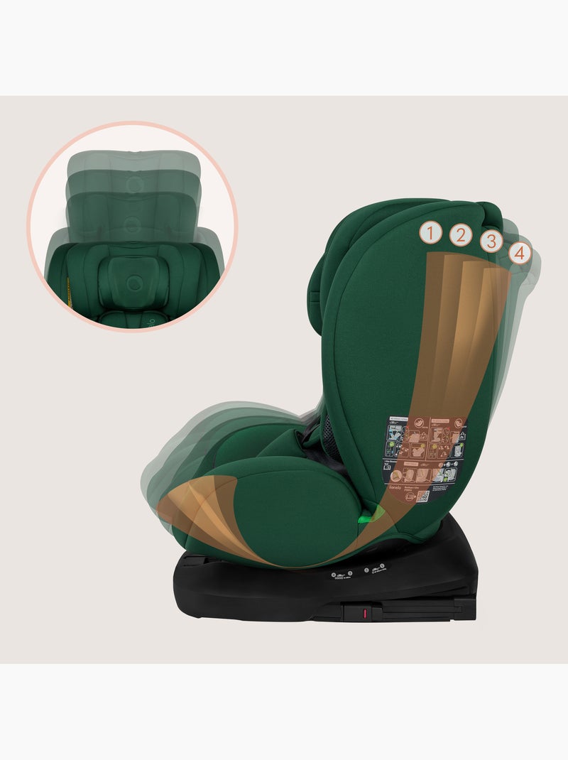 Siège auto 360° LIONELO Bastiaan i-Size - ISOFIX - Groupe 0+/1/2/3 - 40 à 150 cm - SideProtect Vert - Kiabi
