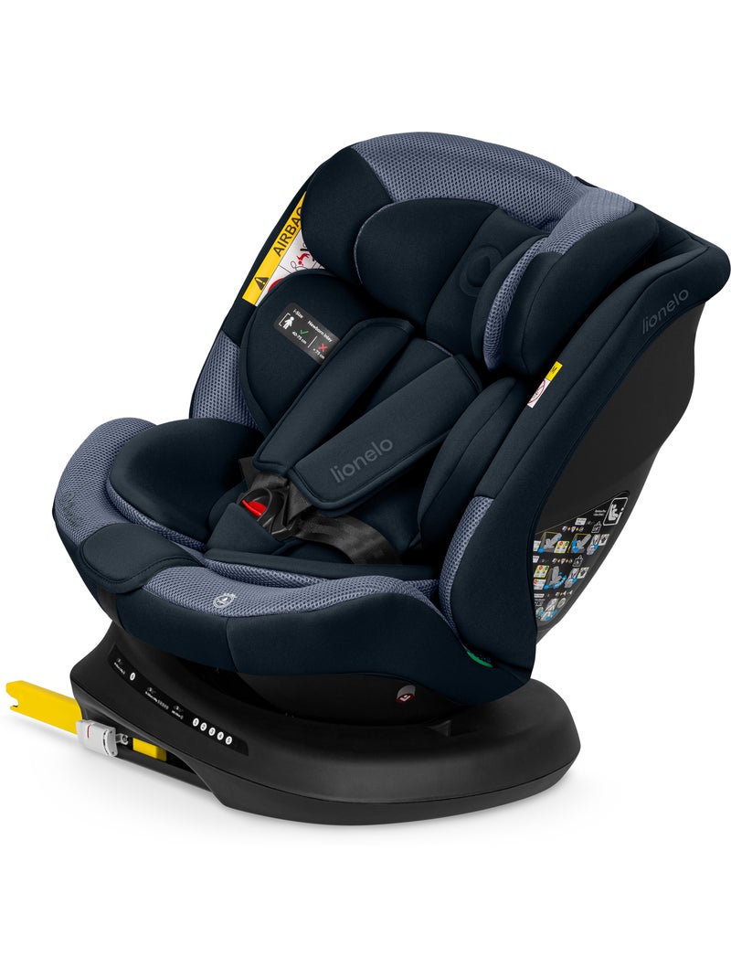 Siège auto 360° LIONELO Bastiaan Plus i-Size - 40-150 cm - ISOFIX Bleu - Kiabi
