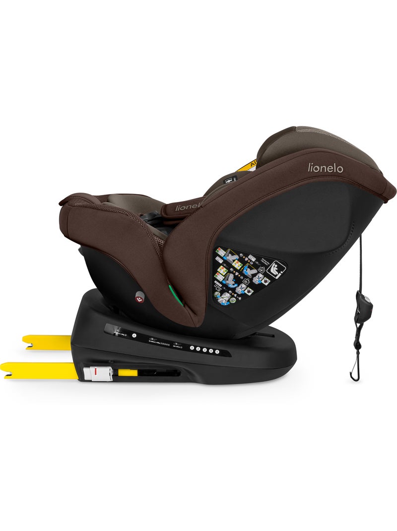 Siège auto 360° LIONELO Bastiaan Plus i-Size - 40-150 cm - ISOFIX Marron chocolat - Kiabi