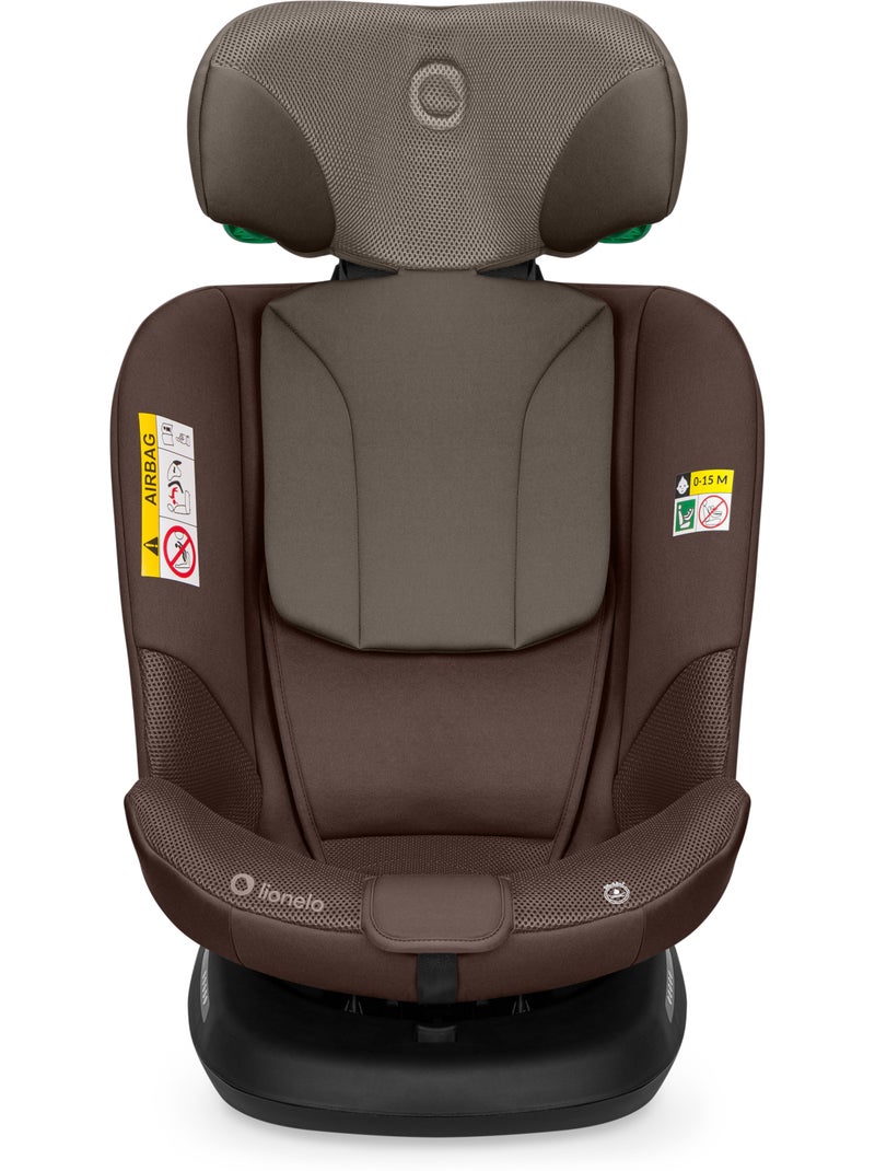 Siège auto 360° LIONELO Bastiaan Plus i-Size - 40-150 cm - ISOFIX Marron chocolat - Kiabi