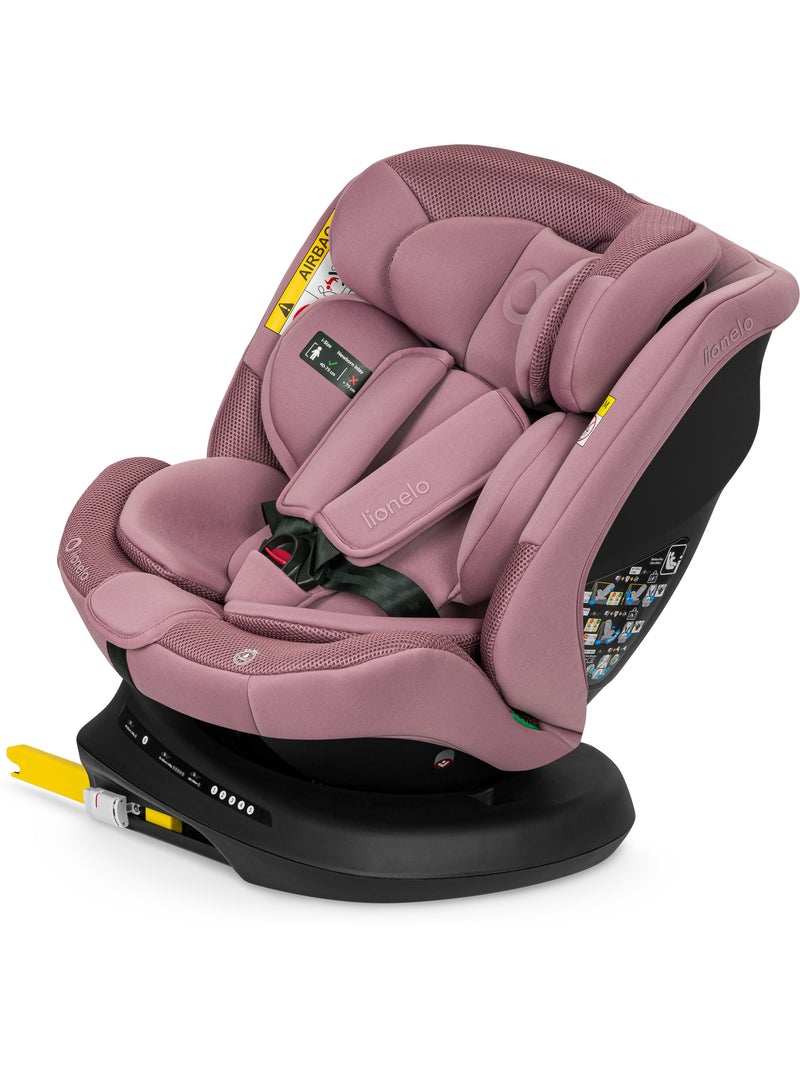 Siège auto 360° LIONELO Bastiaan Plus i-Size - 40-150 cm - ISOFIX Rose - Kiabi