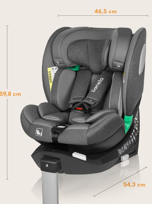 Siège-auto 360° LIONELO Braam i-Size - 40-150 cm - ISOFIX - Groupe 0/1/2/3 - Kiabi