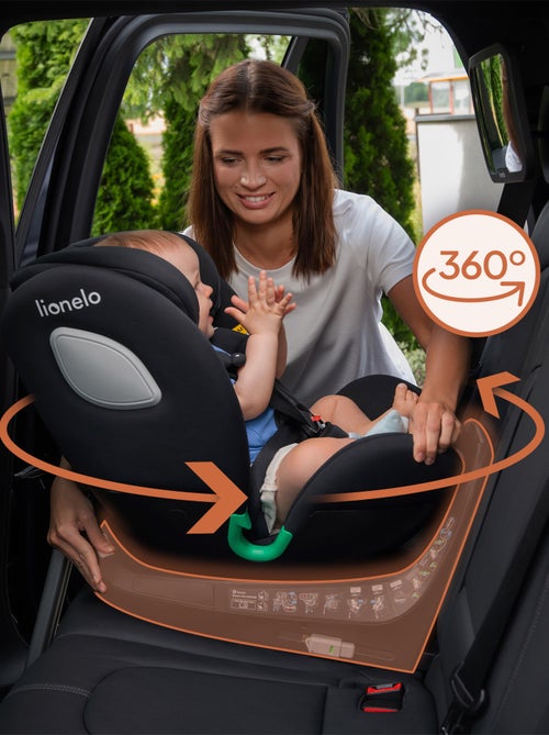 Siège-auto 360° LIONELO Braam i-Size - 40-150 cm - ISOFIX - Groupe 0/1/2/3 - Kiabi