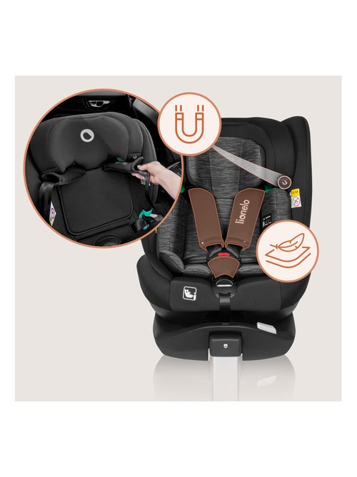 Siège-auto 360° LIONELO Braam i-Size - 40-150 cm - ISOFIX - Groupe 0/1/2/3 - Kiabi