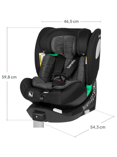 Siège-auto 360° LIONELO Braam i-Size - 40-150 cm - ISOFIX - Groupe 0/1/2/3 - Kiabi