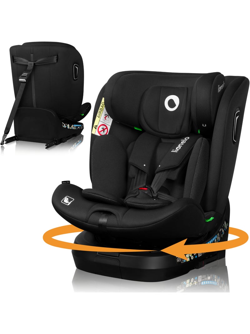 Siège-auto 360° LIONELO Brave i-Size - ISOFIX - 40-150cm - Groupe 0/1/2/3 Noir - Kiabi