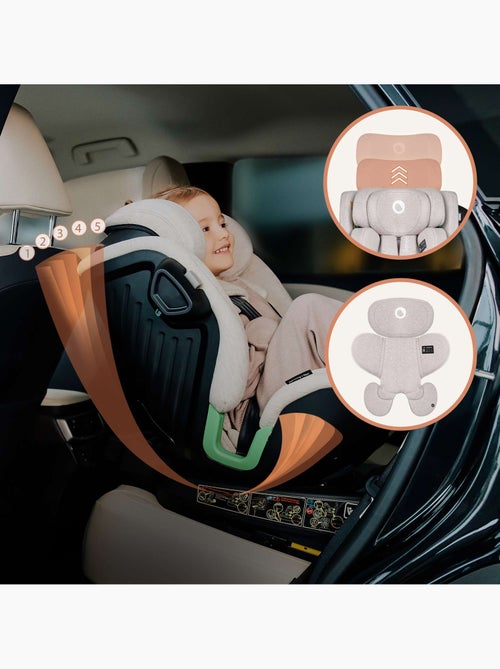 Siège auto 360° LIONELO Harmony i-Size - ISOFIX - 60% bambou - 40-150cm - Groupe 0+/1/2/3 - Kiabi