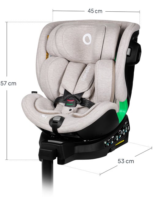 Siège auto 360° LIONELO Harmony i-Size - ISOFIX - 60% bambou - 40-150cm - Groupe 0+/1/2/3 - Kiabi