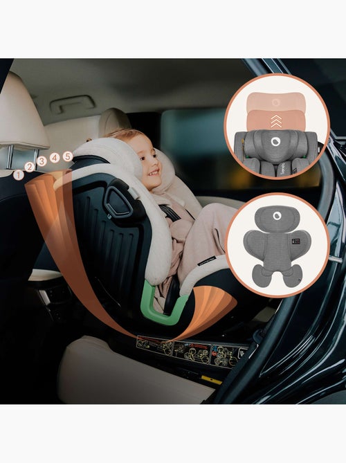Siège auto 360° LIONELO Harmony i-Size - ISOFIX - 60% bambou - 40-150cm - Groupe 0+/1/2/3 - Kiabi Siège auto 360° LIONELO Harmony i-Size - ISOFIX - 60% bambou - 40-150cm - Groupe 0+/1/2/3 - Kiabi