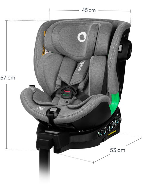 Siège auto 360° LIONELO Harmony i-Size - ISOFIX - 60% bambou - 40-150cm - Groupe 0+/1/2/3 - Kiabi Siège auto 360° LIONELO Harmony i-Size - ISOFIX - 60% bambou - 40-150cm - Groupe 0+/1/2/3 - Kiabi