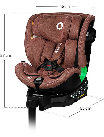 Siège auto 360° LIONELO Harmony i-Size - ISOFIX - 60% bambou - 40-150cm - Groupe 0+/1/2/3