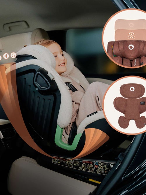 Siège-auto 360° LIONELO Harmony i-Size - ISOFIX - 60% bambou - 40-150cm - Groupe 0+/1/2/3 - Kiabi