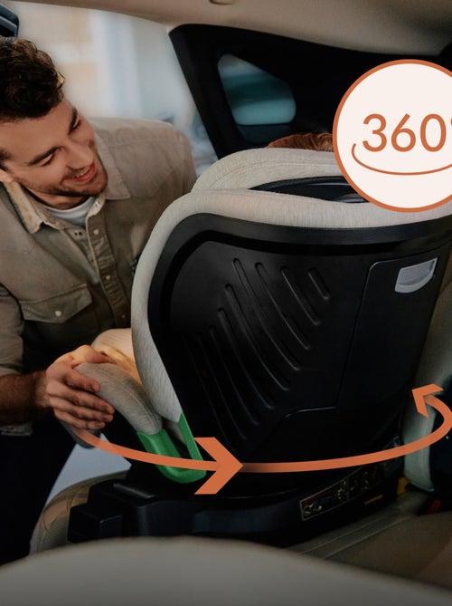 Siège-auto 360° LIONELO Harmony i-Size - ISOFIX - 60% bambou - 40-150cm - Groupe 0+/1/2/3 - Kiabi