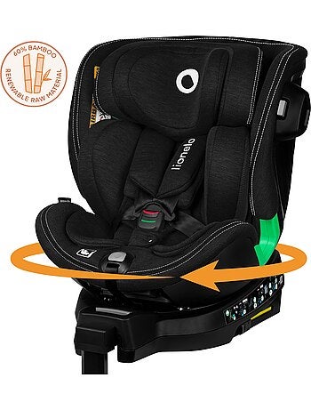 Siège auto 360° LIONELO Harmony i-Size - ISOFIX - 60% bambou - 40-150cm - Groupe 0+/1/2/3