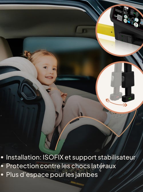 Siège-auto 360° LIONELO Harmony i-Size - ISOFIX - 60% bambou - 40-150cm - Groupe 0+/1/2/3 - Kiabi