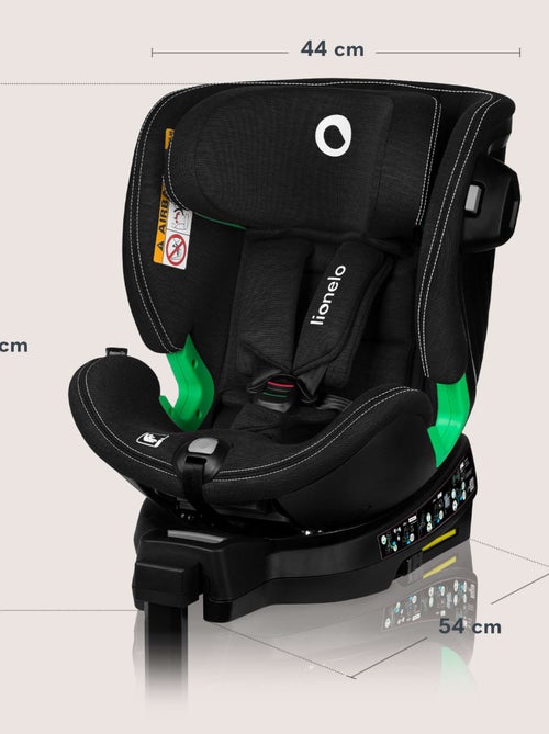 Siège-auto 360° LIONELO Harmony i-Size - ISOFIX - 60% bambou - 40-150cm - Groupe 0+/1/2/3 - Kiabi