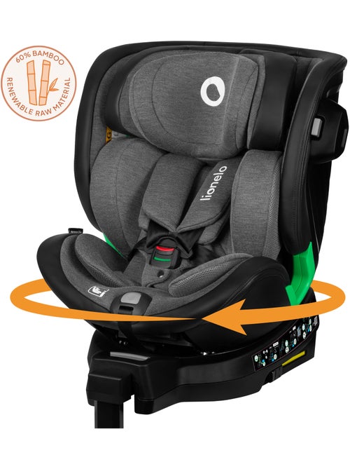 Siège auto 360° LIONELO Harmony i-Size - ISOFIX - 60% bambou - 40-150cm - Groupe 0+/1/2/3 - Kiabi Siège auto 360° LIONELO Harmony i-Size - ISOFIX - 60% bambou - 40-150cm - Groupe 0+/1/2/3 - Kiabi