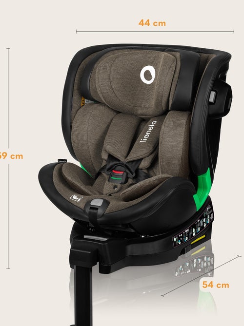 Siège-auto 360° LIONELO Harmony i-Size - ISOFIX - 60% bambou - 40-150cm - Groupe 0+/1/2/3 - Kiabi