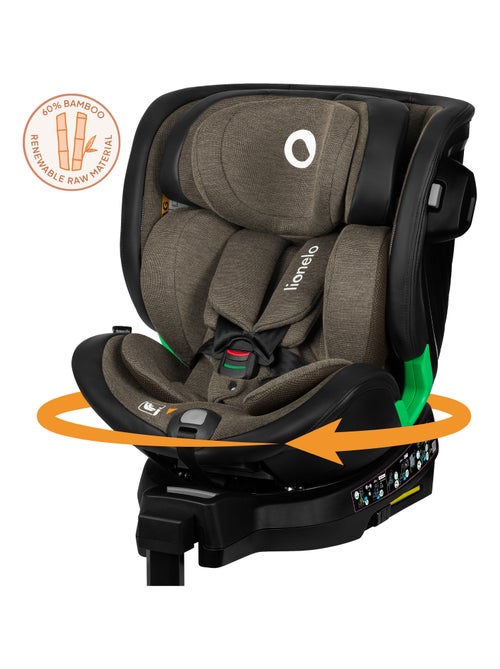 Siège auto 360° LIONELO Harmony i-Size - ISOFIX - 60% bambou - 40-150cm - Groupe 0+/1/2/3 - Kiabi