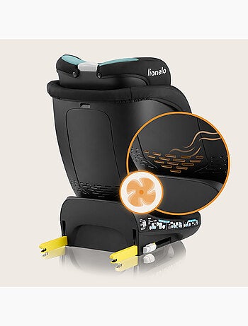 Siège auto 360° LIONELO Navy i-Size - ISOFIX - Ventilation du boîtier - 40-150 cm - 0+/1/2/3