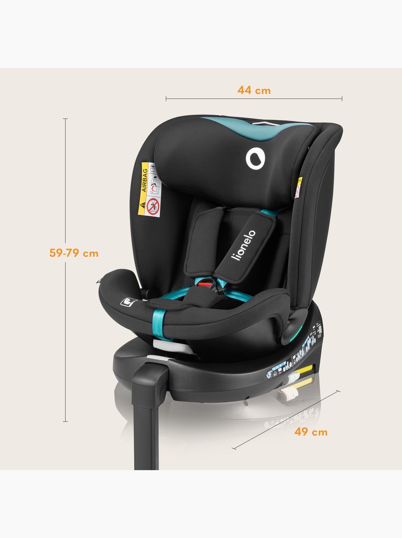 Siège auto 360° LIONELO Navy i-Size - ISOFIX - Ventilation du boîtier - 40-150 cm - 0+/1/2/3 Noir Bleu - Kiabi