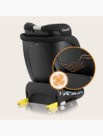 Siège auto 360° LIONELO Navy i-Size - ISOFIX - Ventilation du boîtier - 40-150 cm - 0+/1/2/3