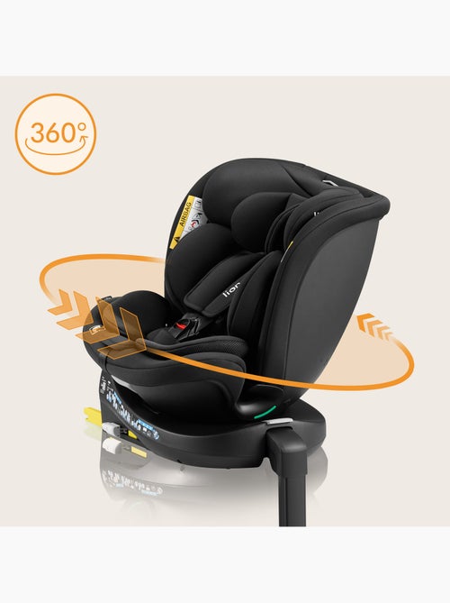 Siège auto 360° LIONELO Navy i-Size - ISOFIX - Ventilation du boîtier - 40-150 cm - 0+/1/2/3 - Kiabi