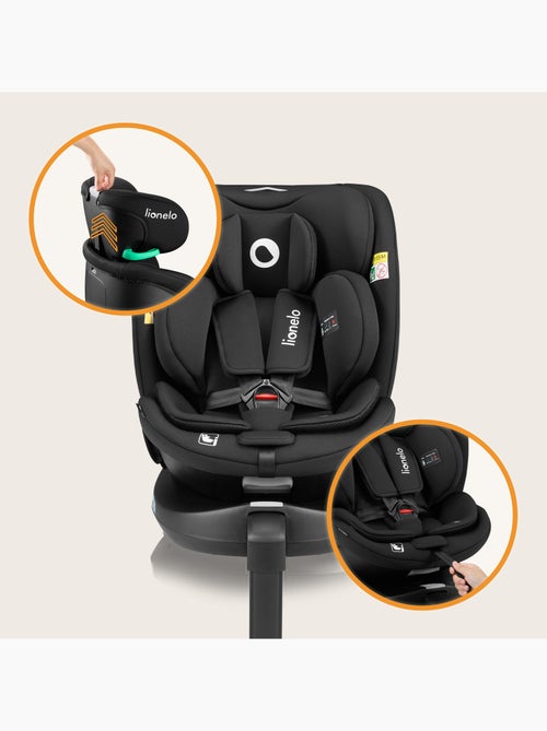Siège auto 360° LIONELO Navy i-Size - ISOFIX - Ventilation du boîtier - 40-150 cm - 0+/1/2/3 - Kiabi