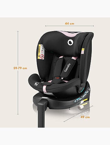 Siège auto 360° LIONELO Navy i-Size - ISOFIX - Ventilation du boîtier - 40-150 cm - 0+/1/2/3