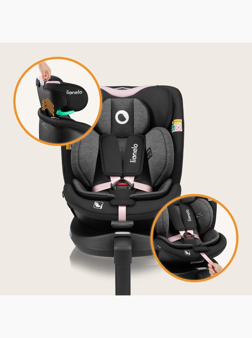 Siège auto 360° LIONELO Navy i-Size - ISOFIX - Ventilation du boîtier - 40-150 cm - 0+/1/2/3 - Kiabi Siège auto 360° LIONELO Navy i-Size - ISOFIX - Ventilation du boîtier - 40-150 cm - 0+/1/2/3 - Kiabi