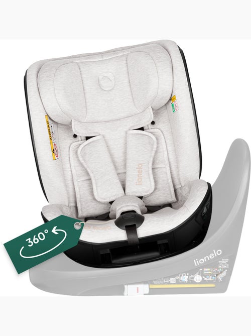 Siège auto 40-105cm LIONELO Moxie Next - Pivotant - Pour base ISOFIX Moxie - Kiabi Siège auto 40-105cm LIONELO Moxie Next - Pivotant - Pour base ISOFIX Moxie - Kiabi