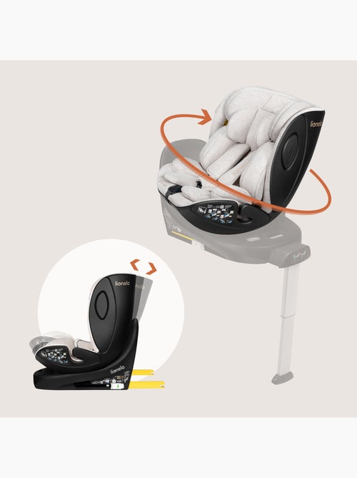 Siège auto 40-105cm LIONELO Moxie Next - Pivotant - Pour base ISOFIX Moxie - Kiabi Siège auto 40-105cm LIONELO Moxie Next - Pivotant - Pour base ISOFIX Moxie - Kiabi