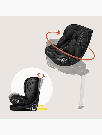 Siège auto 40-105cm LIONELO Moxie Next - Pivotant - Pour base ISOFIX Moxie