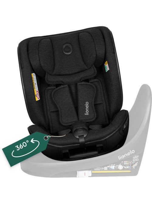 Siège auto 40-105cm LIONELO Moxie Next - Pivotant - Pour base ISOFIX Moxie - Kiabi Siège auto 40-105cm LIONELO Moxie Next - Pivotant - Pour base ISOFIX Moxie - Kiabi