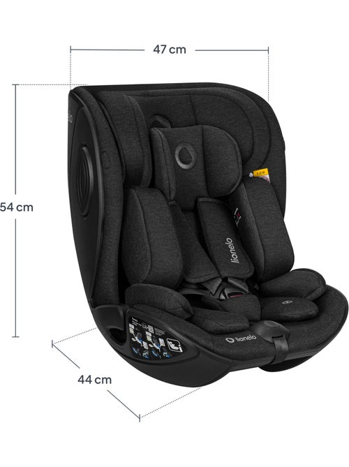 Siège auto 40-105cm LIONELO Moxie Next - Pivotant - Pour base ISOFIX Moxie - Kiabi Siège auto 40-105cm LIONELO Moxie Next - Pivotant - Pour base ISOFIX Moxie - Kiabi