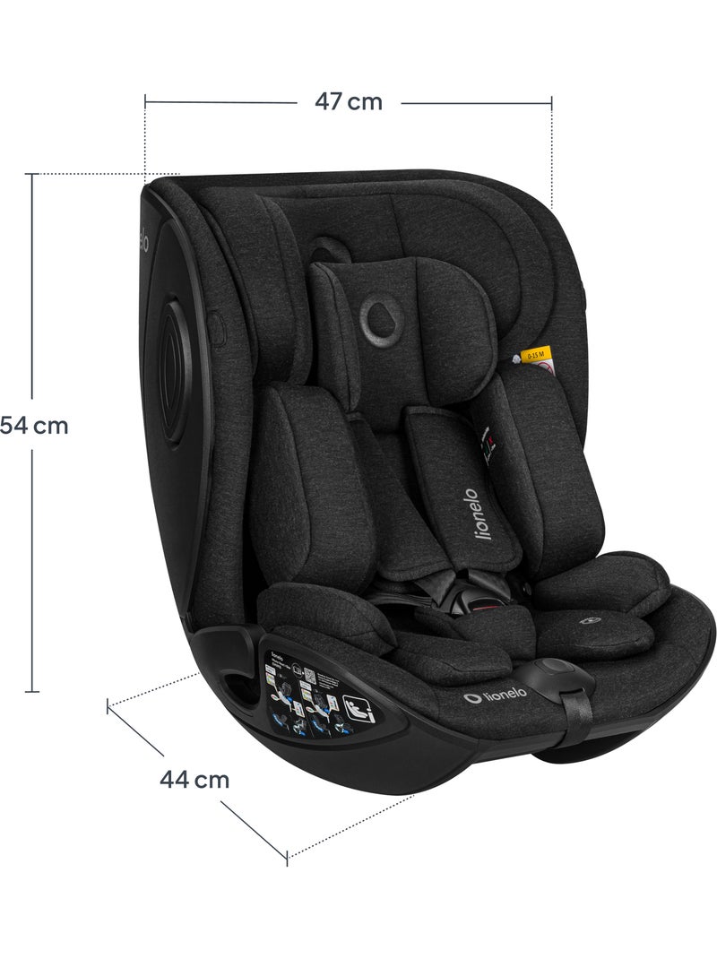 Siège auto 40-105cm LIONELO Moxie Next - Pivotant - Pour base ISOFIX Moxie Noir - Kiabi