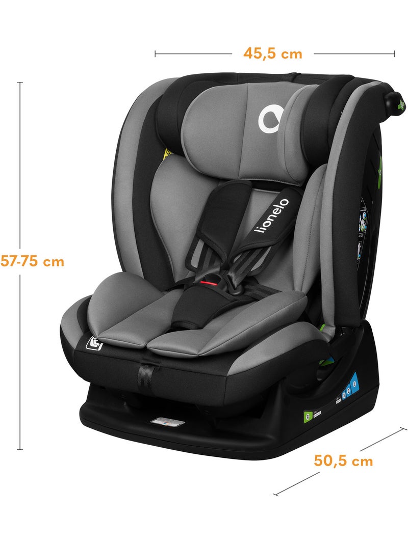 Siège-auto 40-150cm Lionelo Aart i-Size - 0-36 kg - Groupe 0+/1/2/3 Gris - Kiabi