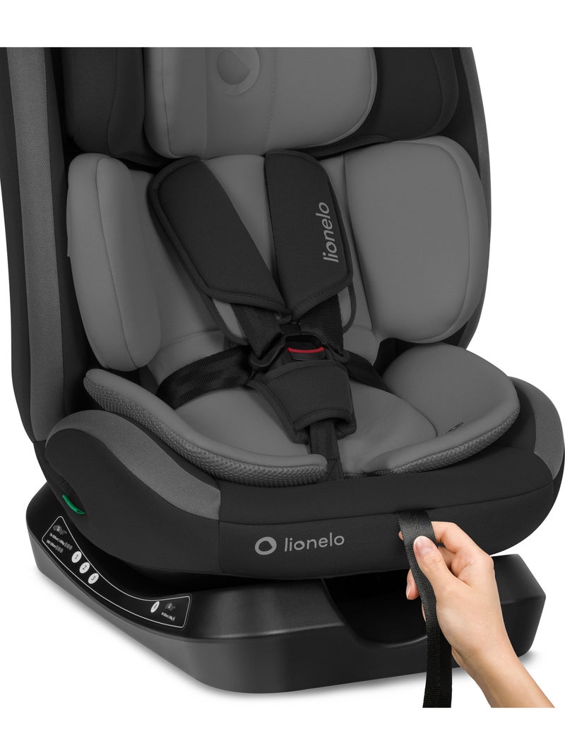 Siège auto 40-150cm LIONELO Aart i-Size - Réglage de l’inclinaison - Groupe 0+/1/2/3 Gris Noir - Kiabi