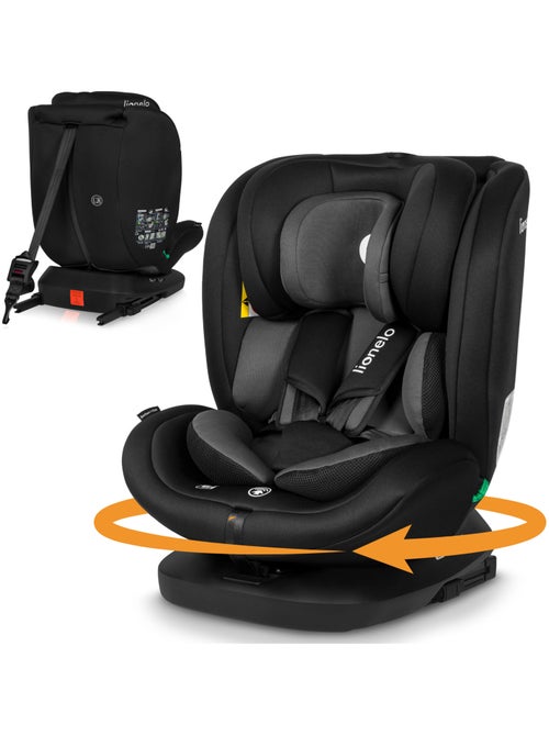 Siège-auto 40-150cm LIONELO Bastiaan i-Size - Base  360° - ISOFIX - Groupe 0+/1/2/3 - Dri-Seat - Kiabi