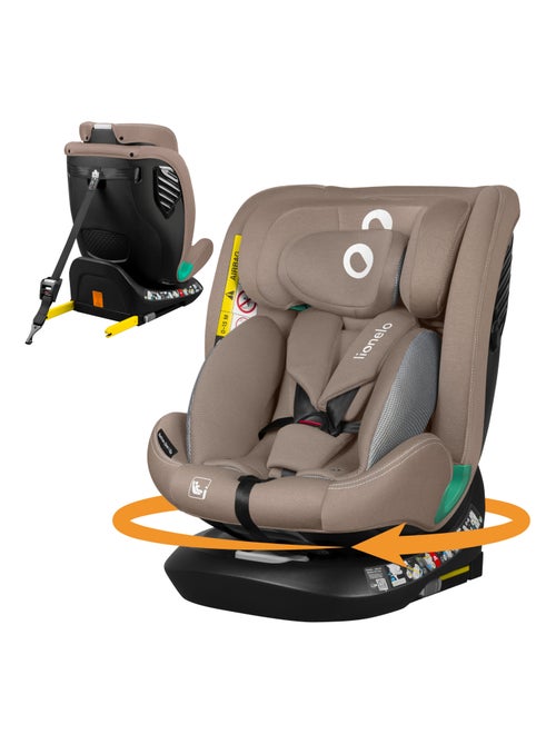 Siège auto 40-150cm LIONELO Bastiaan One i-Size - Base pivotante 360° - ISOFIX - Kiabi