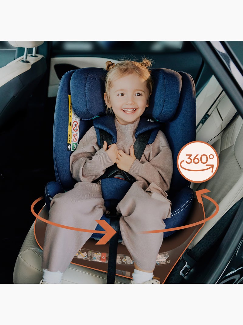 Siège auto 40-150cm LIONELO Bastiaan One i-Size - Base pivotante 360° - ISOFIX Gris - Kiabi