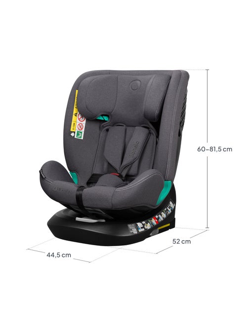 Siège auto 40-150cm LIONELO Bastiaan One i-Size - Base pivotante 360° - ISOFIX - Kiabi