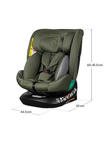 Siège auto 40-150cm LIONELO Bastiaan One i-Size - Base pivotante 360° - ISOFIX