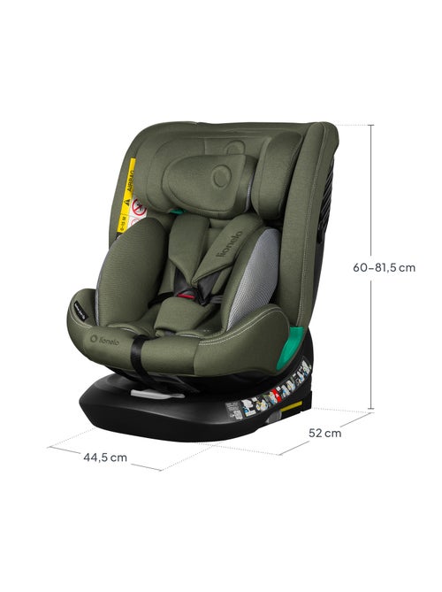 Siège auto 40-150cm LIONELO Bastiaan One i-Size - Base pivotante 360° - ISOFIX - Kiabi