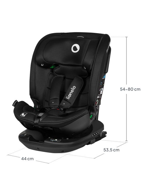 Siège-auto 40-150cm LIONELO Bastiaan RWF i-Size - Base pivotante 360° - ISOFIX - Groupe 0/1/2/3 - Kiabi