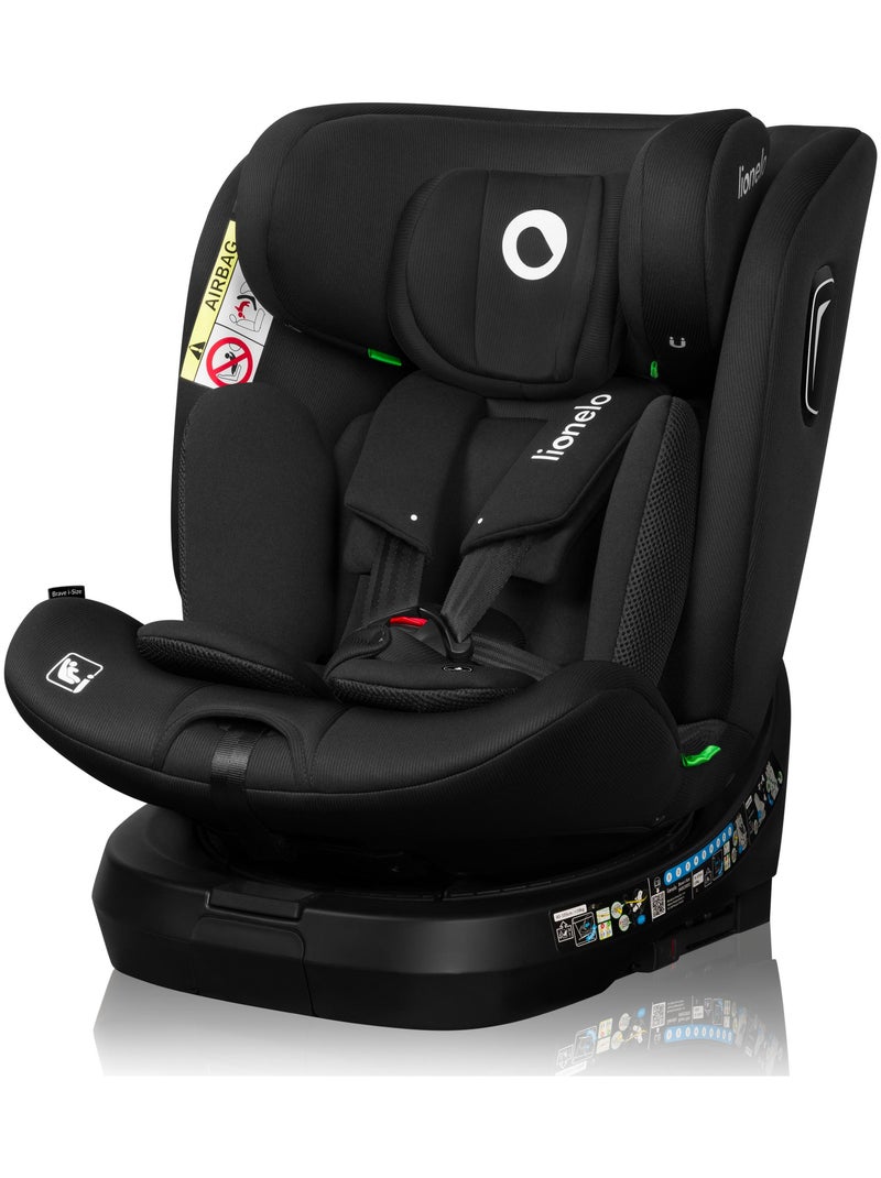 Siège-auto 40-150cm LIONELO Brave i-Size - Base pivotante 360° - ISOFIX - Groupe 0/1/2/3 Noir - Kiabi