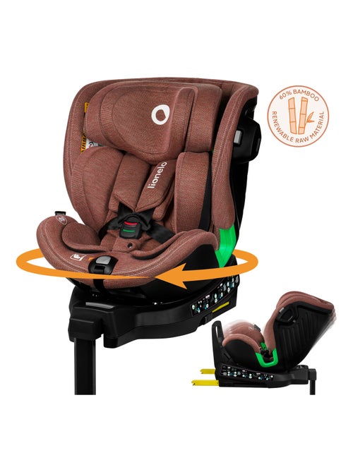 Siège-auto 40-150cm LIONELO Harmony i-Size - Pivotant 360° - ISOFIX - 60% bambou - Groupe 0+/1/2/3 - Kiabi