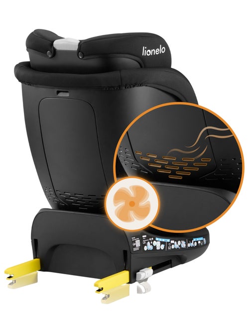 Siège auto 40-150cm LIONELO Navy i-Size - Base pivotante 360° - Ventilation du boîtier - ISOFIX - Kiabi