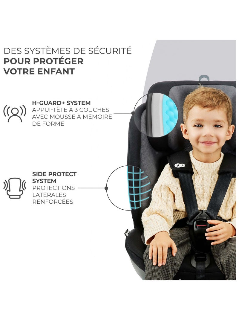 Siège auto 4en1 rotation facile sécurité Gris - Kiabi